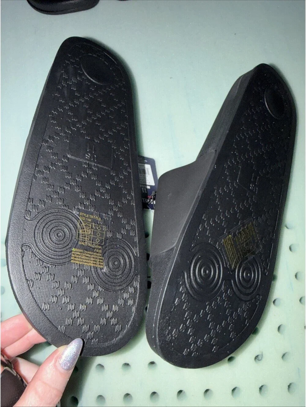 TRUE RELIGION Mens Slides Horseshoe Logo black various